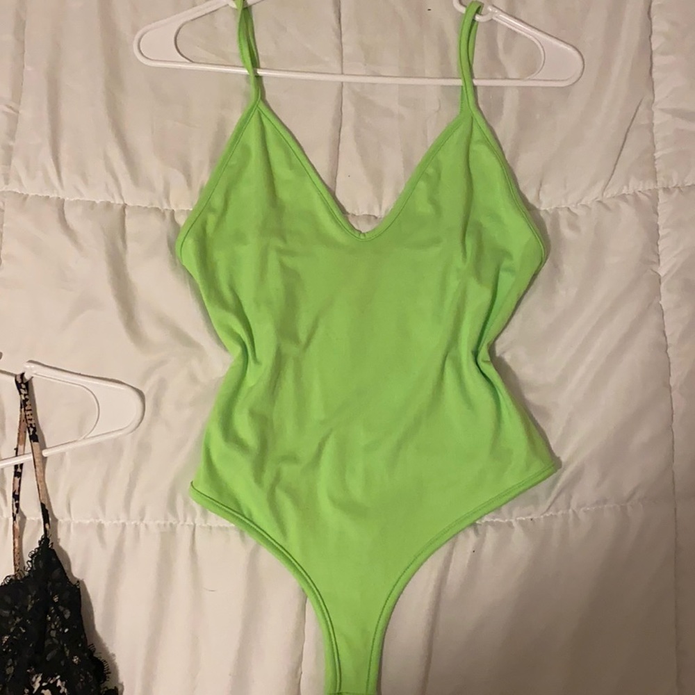 NWOT NEON GREEN BODYSUIT